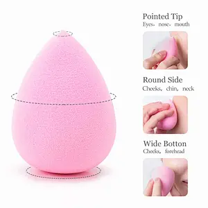 Private label blender beauty custom packaging vegan make up cosmetic puff latex free makeup sponge