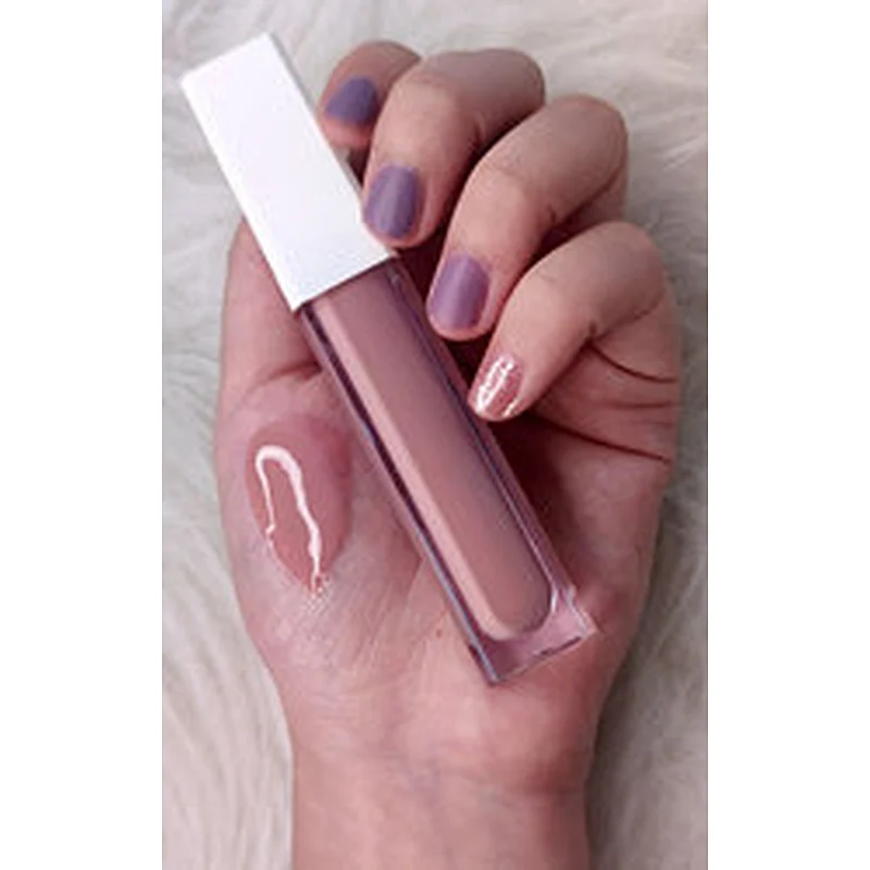 No brand cosmetic private label vegan high pigment glossy shiny customized your own label  12 colors glitter lipgloss