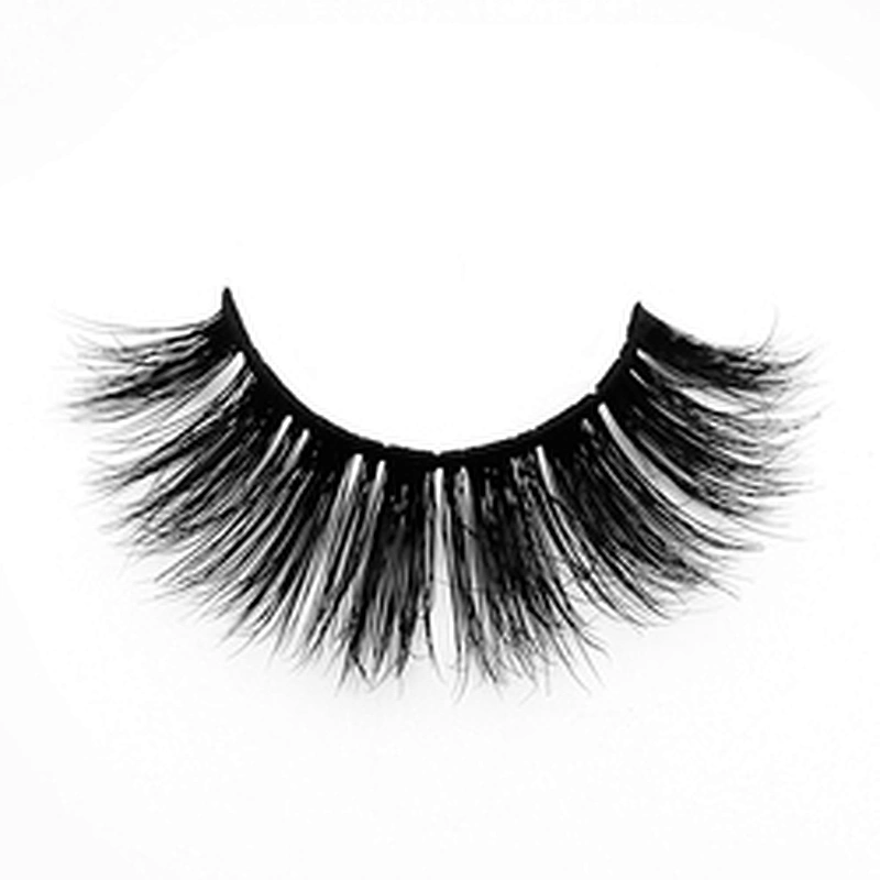 Factory price 3D mink false eyelashes round box packaging thick exaggerated false eyelashes