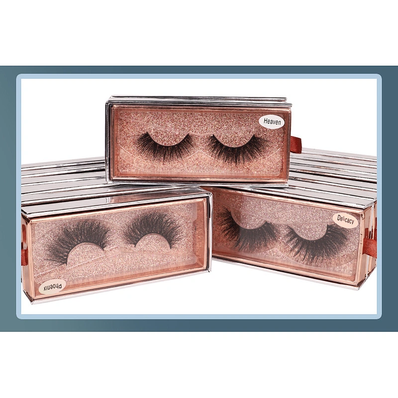 Eyelash pull out Packaging Box Thick  Eyelashes Long Soft 3d Mink Eyelash hair vendor