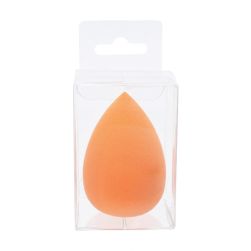 Custom Logo Beauty Sponge Private Label Low MOQ Costom PVC Package Box Latex Free Soft Makeup Sponge