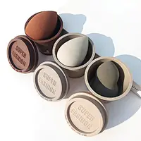 beauty  cosmetic blender customize make up sponge private label latex free coffee cup makeup sponge