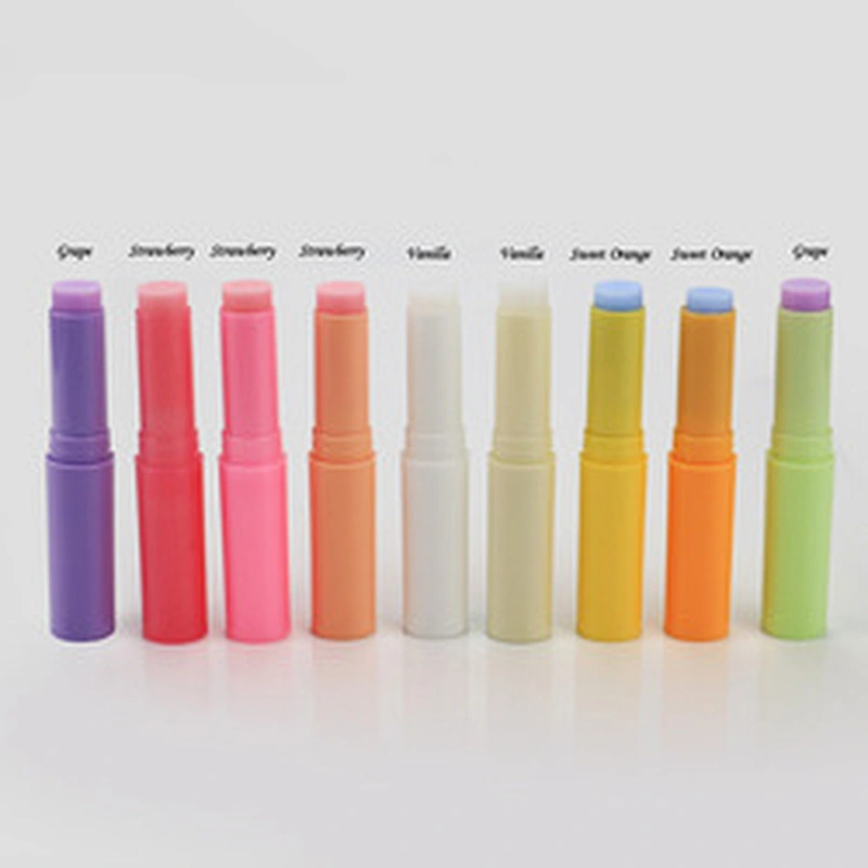 wholesale high quality private label baby lip rainbow lip balm fruit flavored lipbalm packaging OEM brand Lip balm