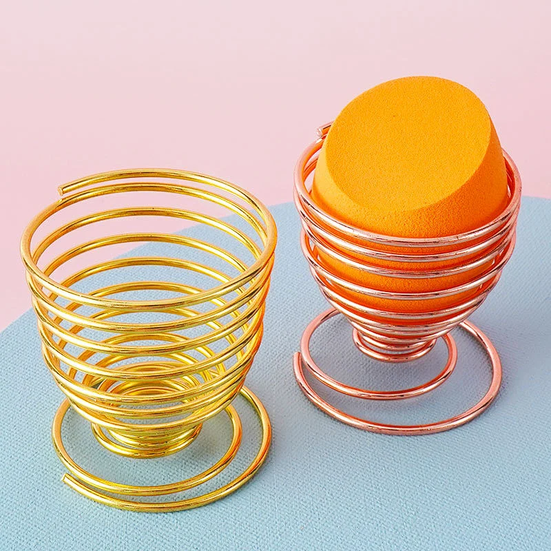 stainless steel blender beauty holder rotate rose gold makeup sponge holder