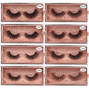 3d mink luxury eyelashes vendor eyelash boxes custom logo fluffy eyelashes