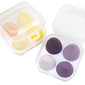 Justylish latex free makeup sponge kit makeup sponge set four color to choose custom logo and brand name