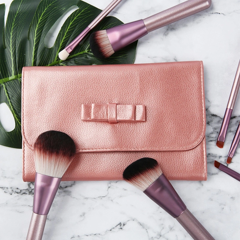 Free sample wholesale private logo fashion bling cosmetic rose gold custom makeup brushes set