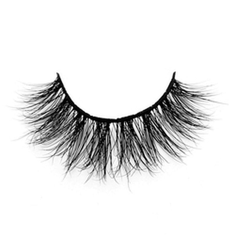 Wholse price 3D mink false eyelashes round box packaging thick exaggerated false eyelashes