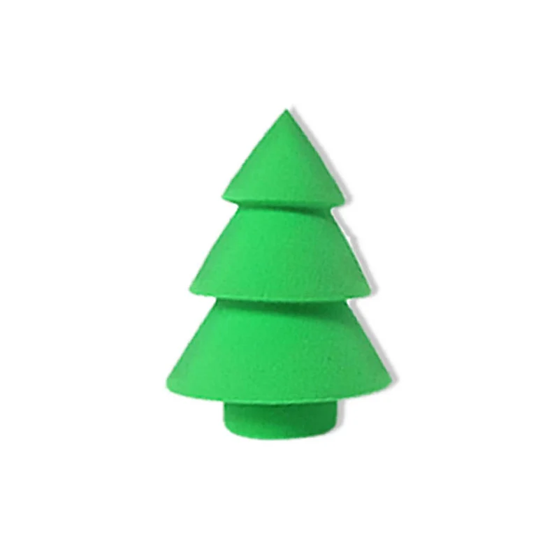 Christmas Beauty Sponge Tree Snowman Makeup Cosmetics Blender Holiday Gift Set