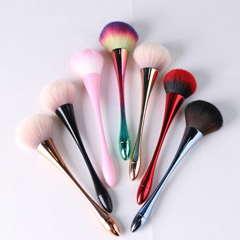 synthetic fiber hair single makeup brush colorful powder beauty cosmetic brush individual makeup brushes