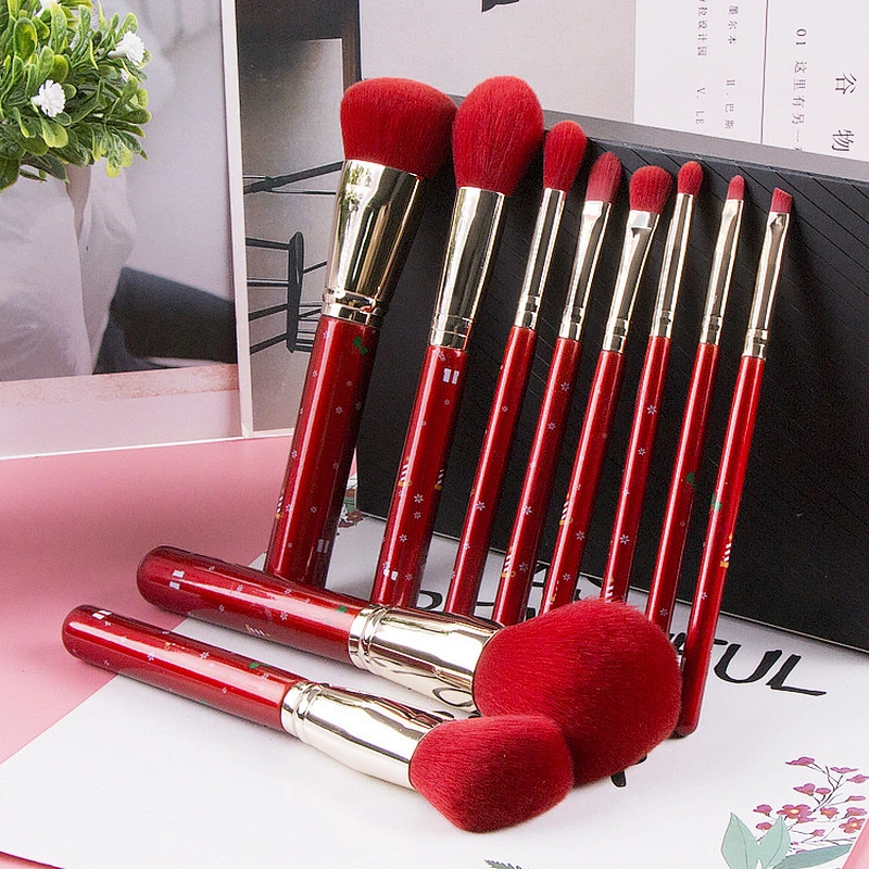 10pcs vegan make up brush Beauty Tool Custom Logo Makeup brush set cosmetic brushes
