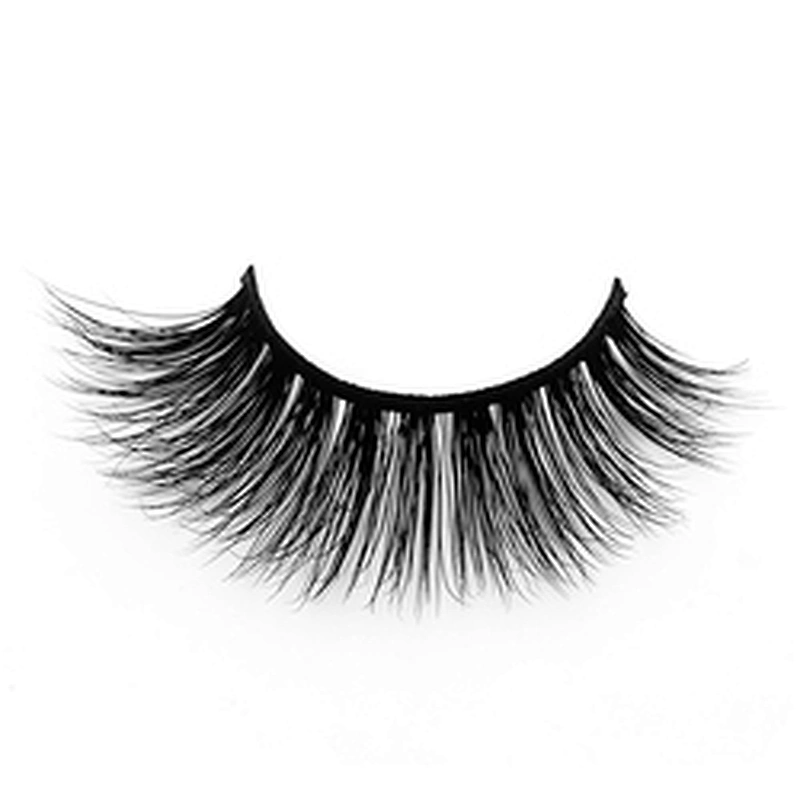Factory price 3D mink false eyelashes round box packaging thick exaggerated false eyelashes
