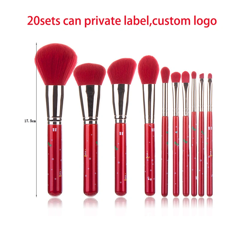 10pcs vegan make up brush Beauty Tool Custom Logo Makeup brush set cosmetic brushes