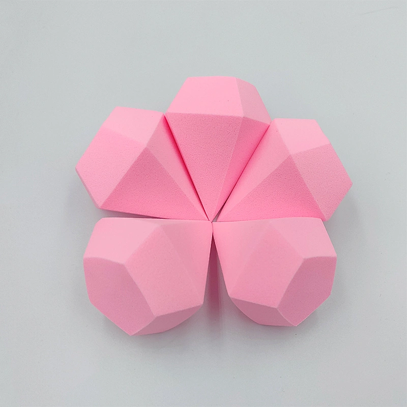Hydrophilic Diamond Shape Makeup  Non Latex Sponge Cosmetic Puff  Makeup Sponge Three Dimensional Sponge Powder Puff
