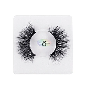 8D mink hair false eyelashes square  box slender thick eyelashes best seller mink false eyelashes