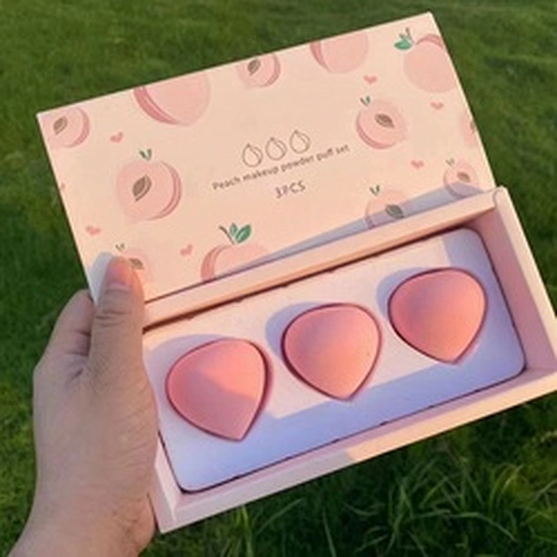 Friute Makeup Sponge Set Non-latex Powder Strawberry peach pear lemon avocado Makeup sponge Puff