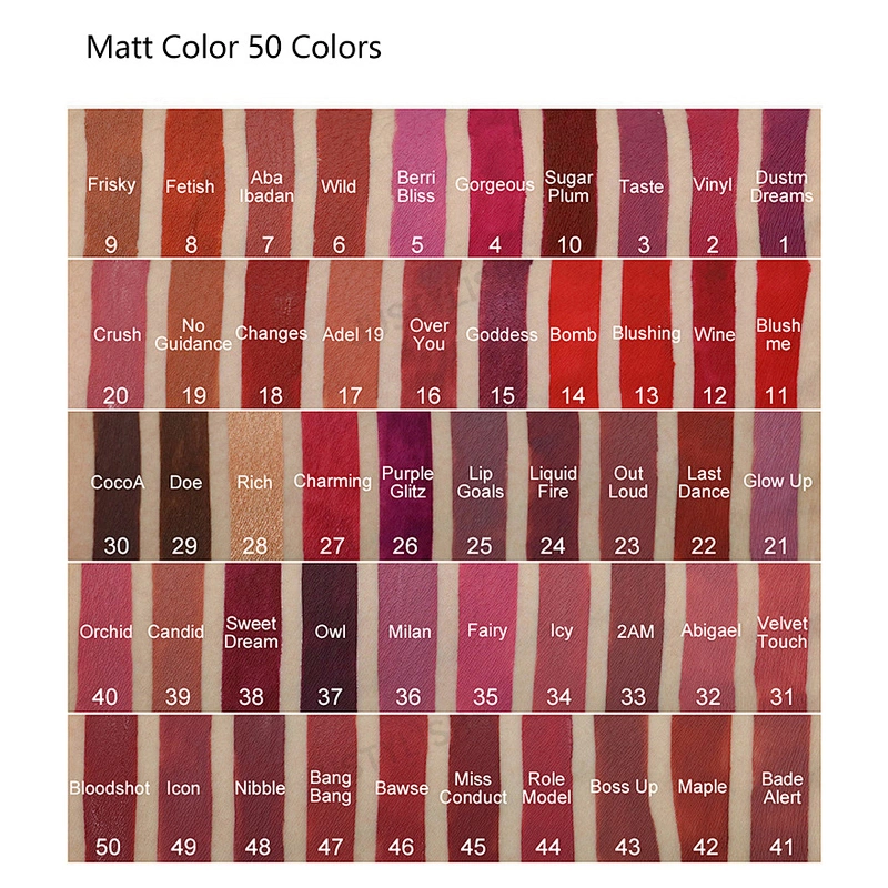Fast Delivery 162 Shades Liquid Lipstick Lip Gloss Private Label Custom Logo Shiny Glitter Clear Lipgloss