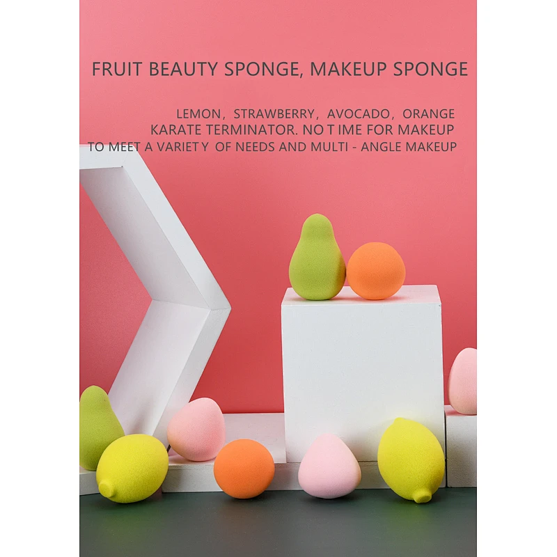 Custom lgoo makeup sponge latex free Soft blender beauty cosmetic puff