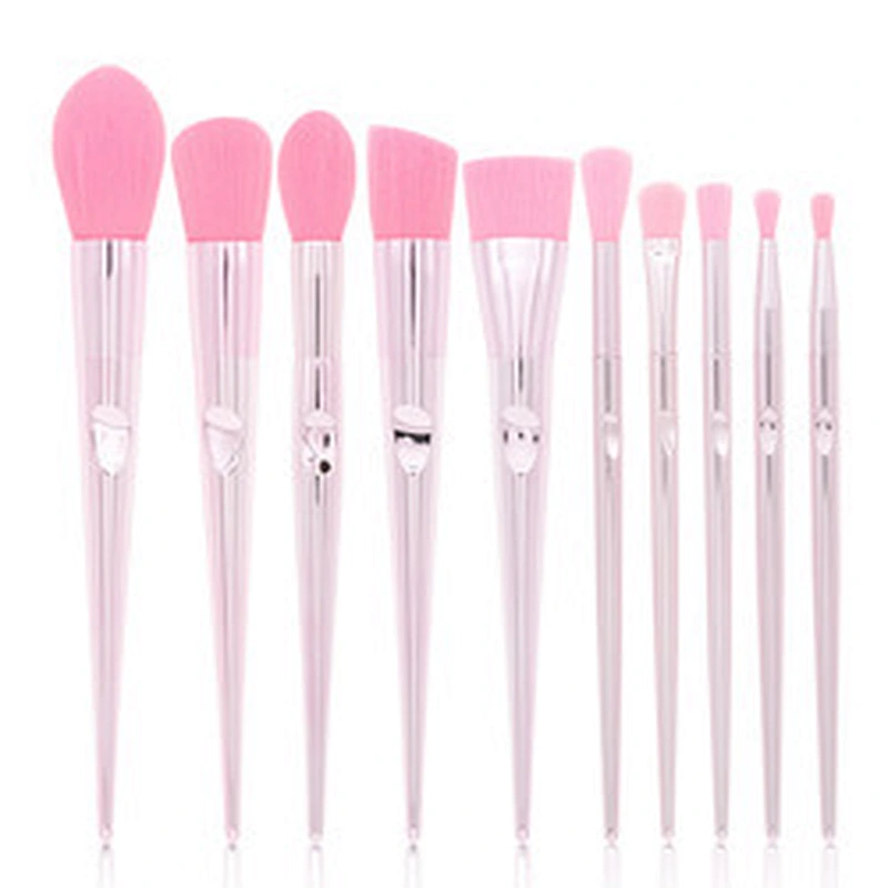 Free sample wholesale private logo fashion bling cosmetic rose gold custom makeup brushes set