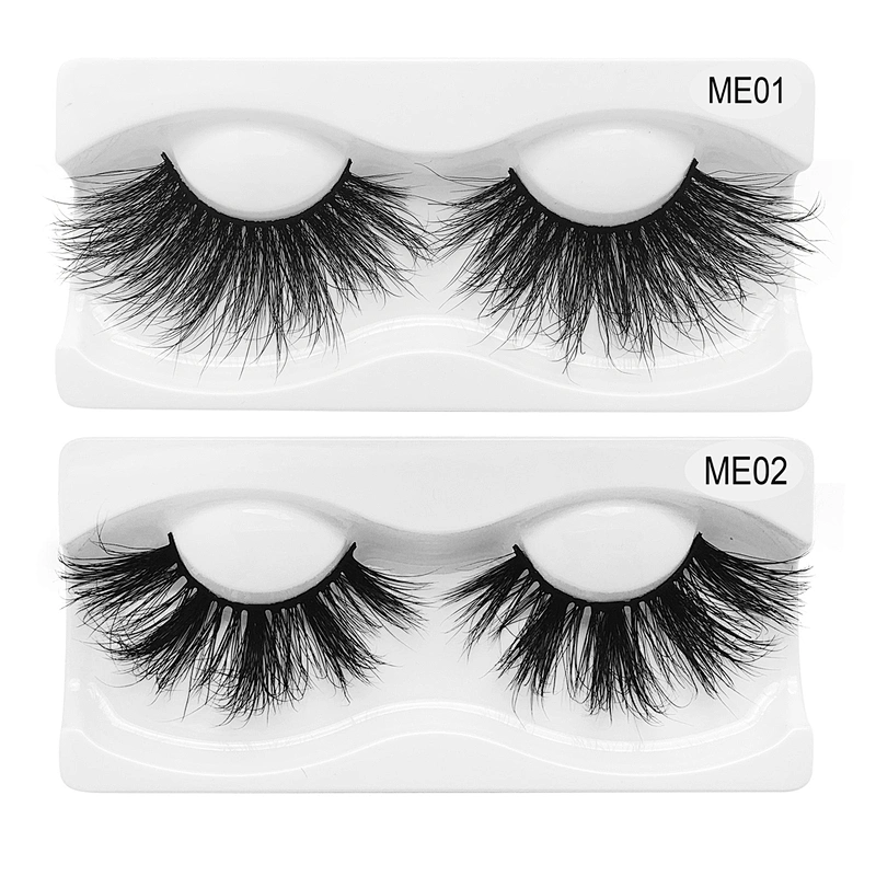 Wholesale price 25mm mink eyelashes pure handmade European and American hot sale 25mm mink hair eyelashes