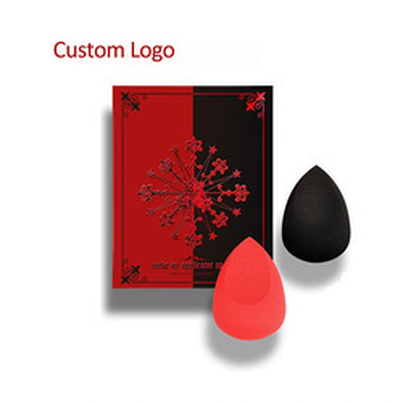 Christmas 2pcs high end custom gift box Wholesales Face Cosmetic Powder Makeup Puff Makeup Sponge Set Beauty Makeup Blender