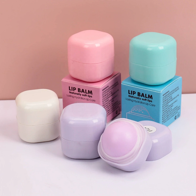 high quality Private label lip balm best selling custom logo flavors square shape Mini organic Lip blam