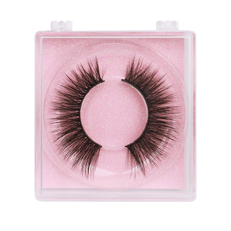 False eyelashes square box oem custom false eyelashes natural handmade faux mink false eyelashes