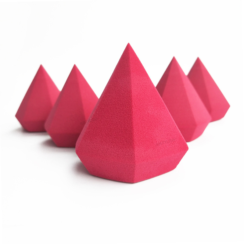 Hydrophilic Diamond Shape Makeup  Non Latex Sponge Cosmetic Puff  Makeup Sponge Three Dimensional Sponge Powder Puff