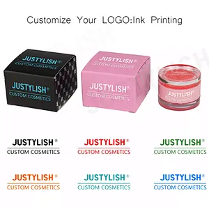 Private label customize logo vegan lip balm moisturizing pink lip balm