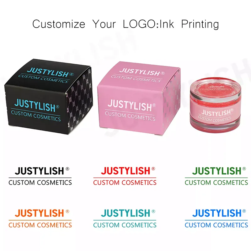 Private label customize logo vegan lip balm moisturizing pink lip balm