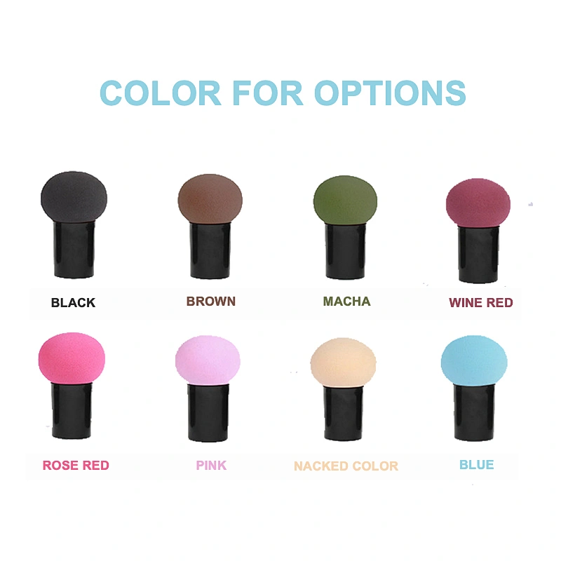 New Powder Makeup Sponge Puff Wholesale Latex Free Beauty Egg Black Portable Blender
