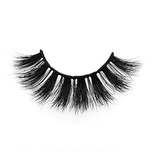 Wholse price 3D mink false eyelashes round box packaging thick exaggerated false eyelashes