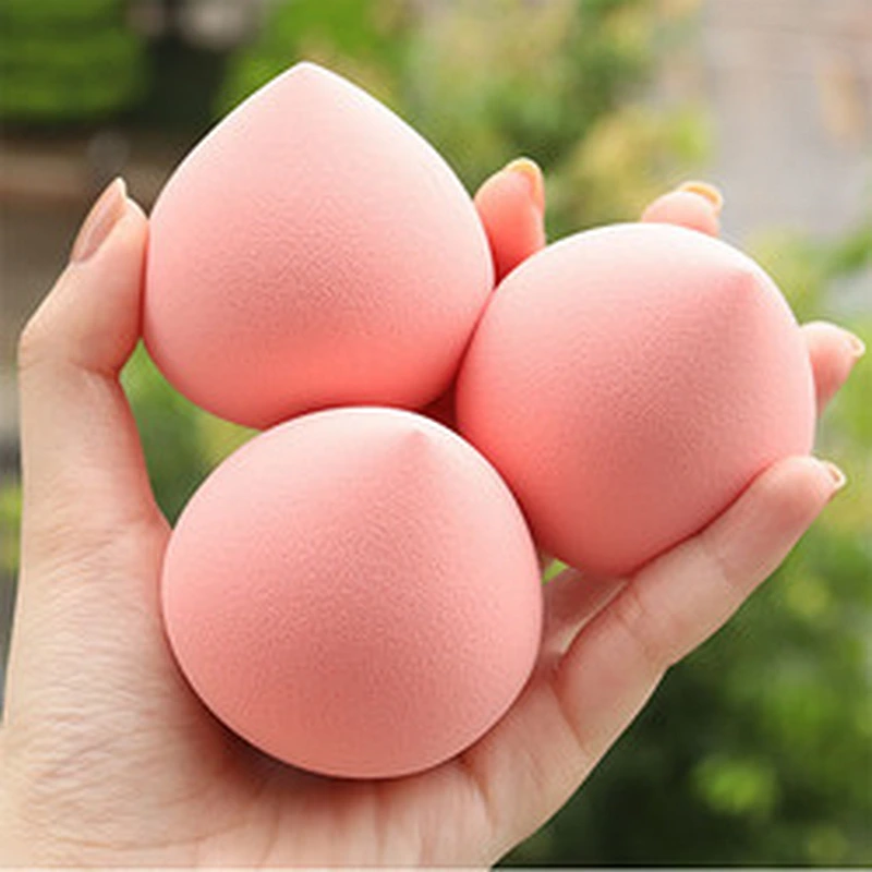 Latex free beauty sponge custom logo private label makeup sponge peach makeup sponge