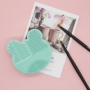 Silicone Eye shadow Sponge Cleaner Dry or Wet Use Quick Clean Silicone Make up cleaner Box Make up tool Brush Cleaner