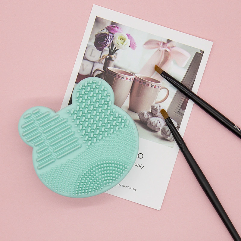 Silicone Eye shadow Sponge Cleaner Dry or Wet Use Quick Clean Silicone Make up cleaner Box Make up tool Brush Cleaner