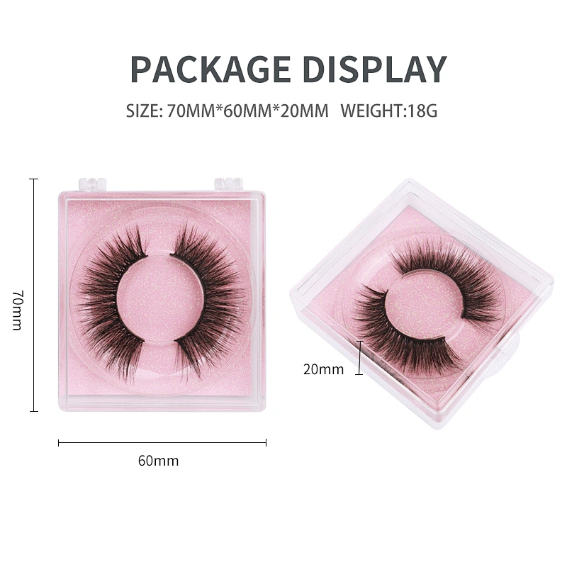 False eyelashes square box oem custom false eyelashes natural handmade faux mink false eyelashes