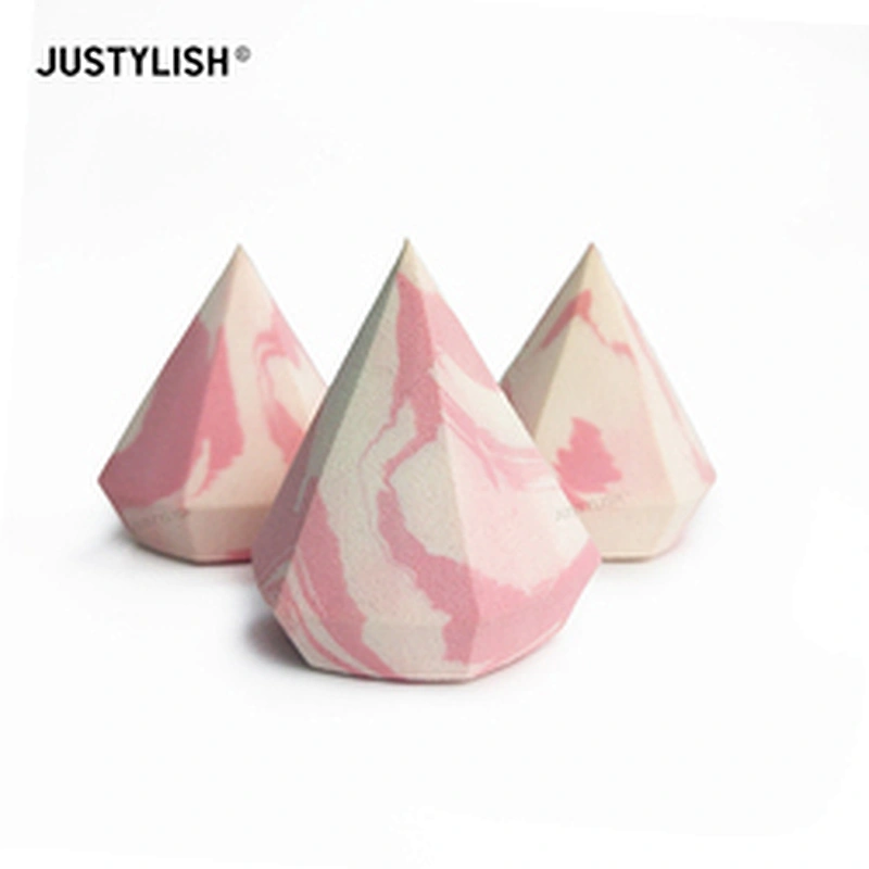 Hydrophilic Diamond Shape Makeup  Non Latex Sponge Cosmetic Puff  Makeup Sponge Three Dimensional Sponge Powder Puff