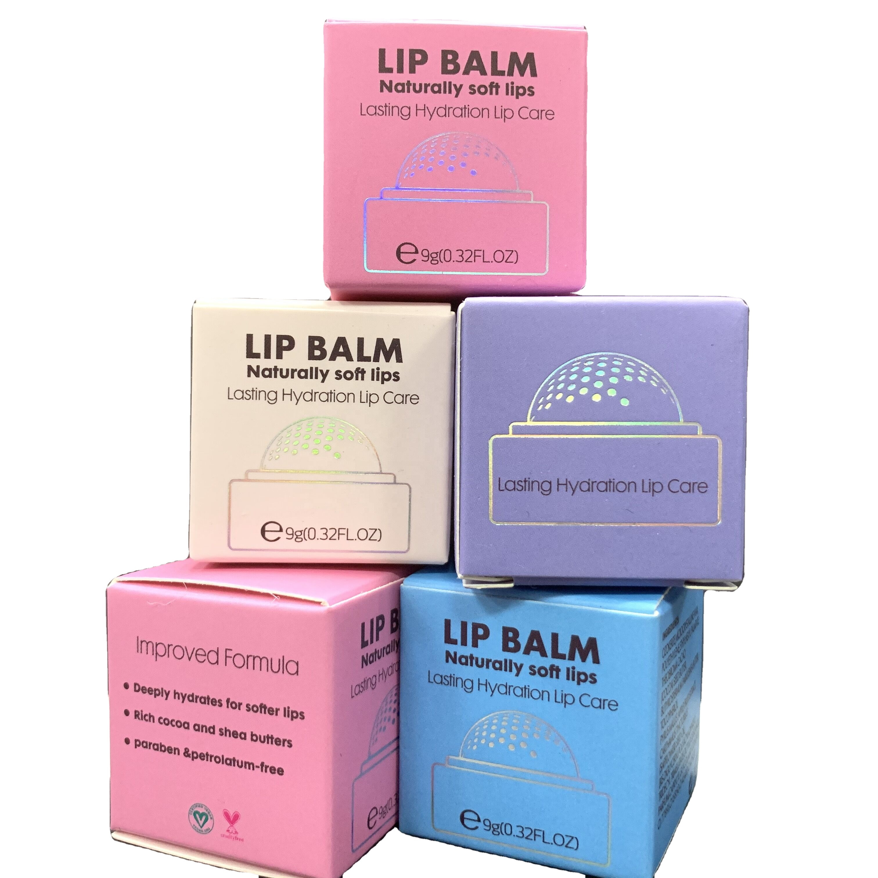 high quality Private label lip balm best selling custom logo flavors square shape Mini organic Lip blam