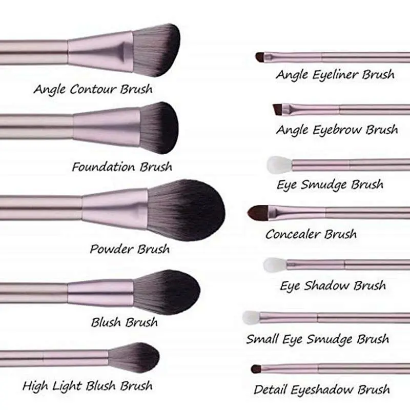 12pcs neutral package Private label makeup brushes professional veganl Make up Cosmetic Brushes Set