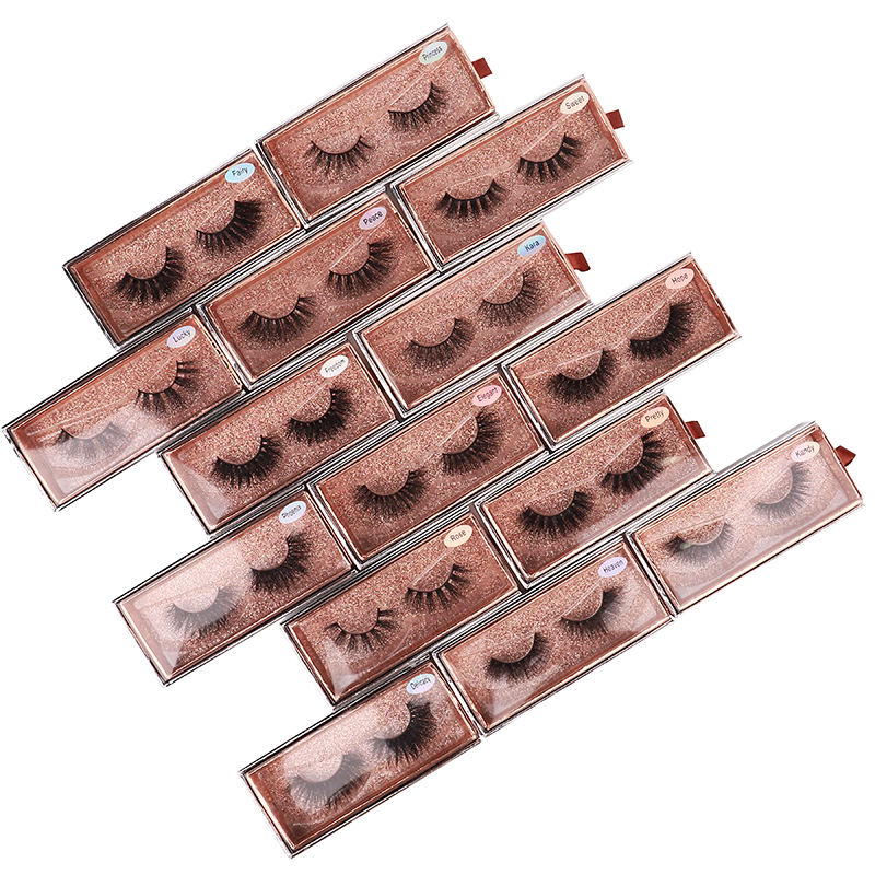 Eyelash pull out Packaging Box Thick  Eyelashes Long Soft 3d Mink Eyelash hair vendor