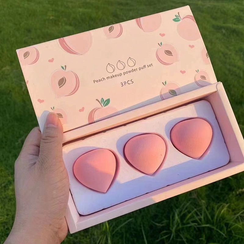Friute Makeup Sponge Set Non-latex Powder Strawberry peach pear lemon avocado Makeup sponge Puff