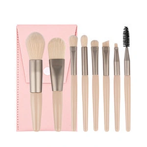 Vegan Wooden handle Makeup Brush Set Kit Private Label Make up Brushes set