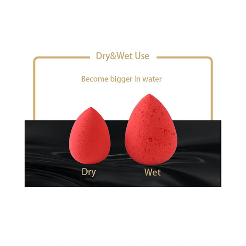 Factory wholesale microfiber makeup sponge set latex free black make up blender beauty sponge