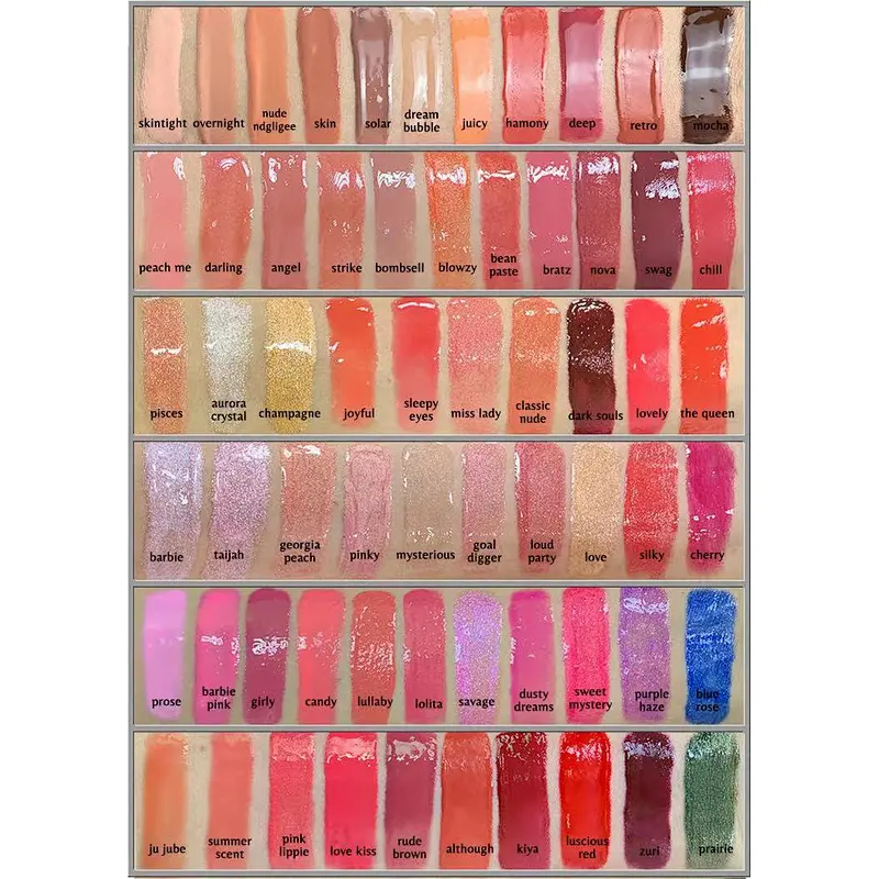 Hottest clear lip gloss private label custom with rhinestone lipgloss