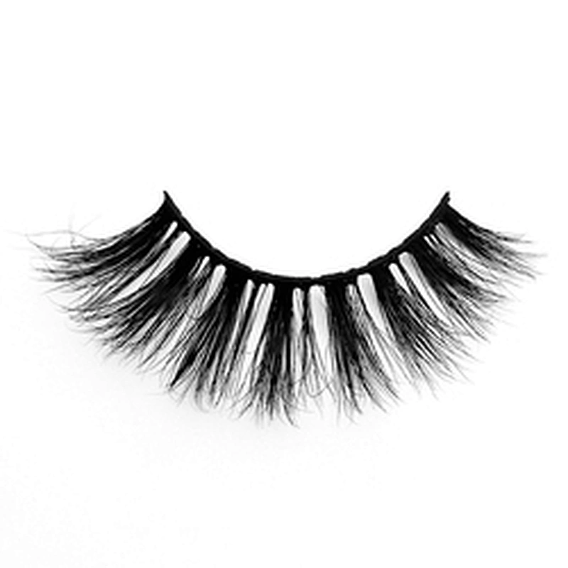 Factory price 3D mink false eyelashes round box packaging thick exaggerated false eyelashes