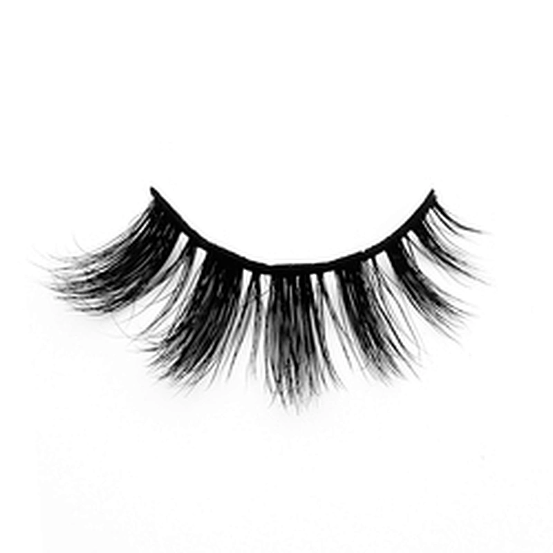 Factory price 3D mink false eyelashes round box packaging thick exaggerated false eyelashes