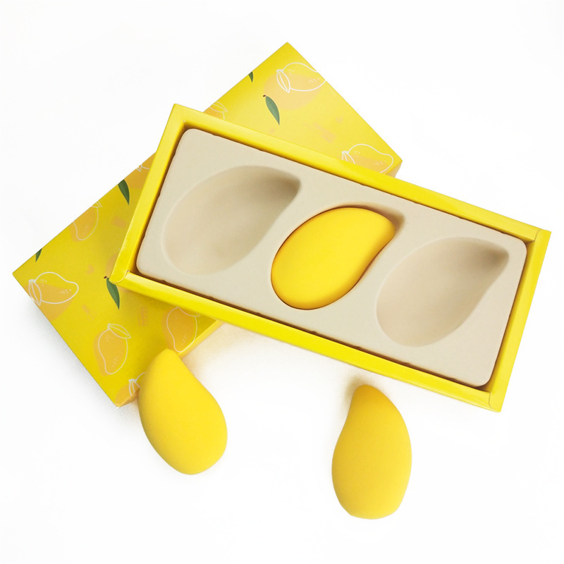 Latex Free  Mango power puff  Foundation Soft Beauty Blending Puff Makeup Sponge