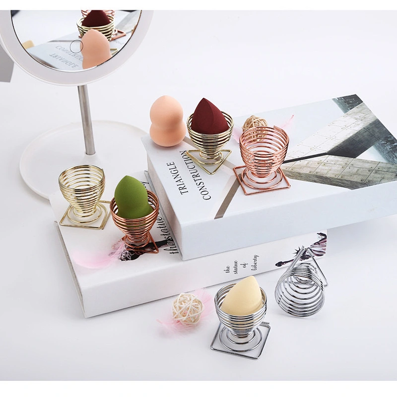 Best seller steel Wire blender beauty egg cosmetic powder Puff makeup sponge holder