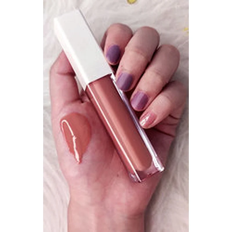 No brand cosmetic private label vegan high pigment glossy shiny customized your own label  12 colors glitter lipgloss