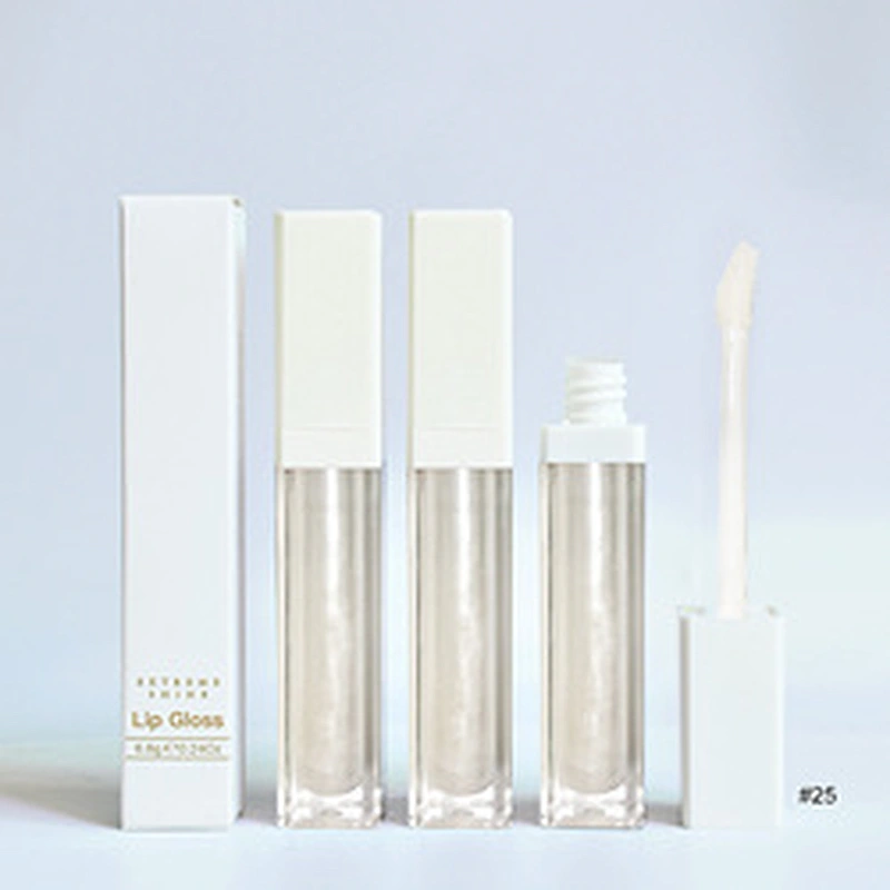 No brand cosmetic private label vegan high pigment glossy shiny customized your own label  12 colors glitter lipgloss